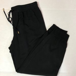 WHITNEY PORT BLACK PANTS joggers Size 12